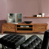Porta tv classico 2 cassetti intarsio Legno bassano 200x55x52