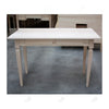 MOBILI 2G - SCRIVANIA 2 CASSETTI IN LEGNO MASSELLO GREZZO L.120 P.58 H.79 (549)