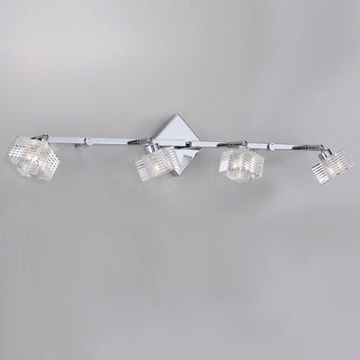 Binario moderno Top Light METROPOLITAN 1047 F4 G9 LED metallo vetro orientabile soffitto parete