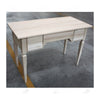 MOBILI 2G - SCRIVANIA 5 CASSETTI IN LEGNO MASSELLO GREZZO L.120 P.57 H.80 (5014)