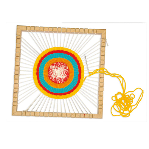Telaio Mandala In Legno 23X23X3Cm Cwr