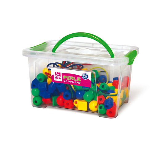 Bauletto 140Pz Perle In Plastica 2Cm Colori E Forme Assortiti Cwr