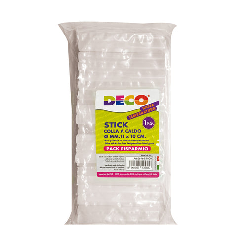 1 Kg Colla Stick A Bassa Temperatura 10Cm X Diam. 11Mm Deco