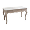 MOBILI 2G - SCRIVANIA 1 CASSETTO CLASSICA LEGNO MASSELLO GREZZO L.160 P.75 H.80 (170)