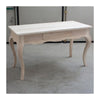 MOBILI 2G - SCRIVANIA 1 CASSETTO CLASSICA LEGNO MASSELLO GREZZO L.160 P.75 H.80 (170)