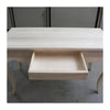 MOBILI 2G - SCRIVANIA 1 CASSETTO CLASSICA LEGNO MASSELLO GREZZO L.160 P.75 H.80 (170)