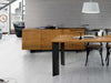 MOBILI 2G - MADIA CREDENZA 3 ANTE LEGNO ROVERE NODATO SPAZZOLATO 198X50X78 (1622)