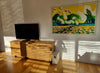 MOBILI 2G - MADIA CREDENZA 3 ANTE LEGNO ROVERE NODATO SPAZZOLATO 198X50X78 (1622)