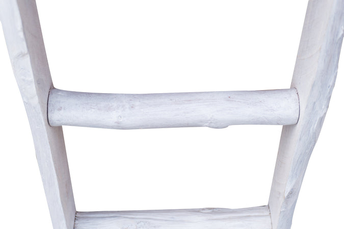 Biscottini Biscottini Scala Portasciugamani Legno Bianca Anticata 28x7x100 Complemento