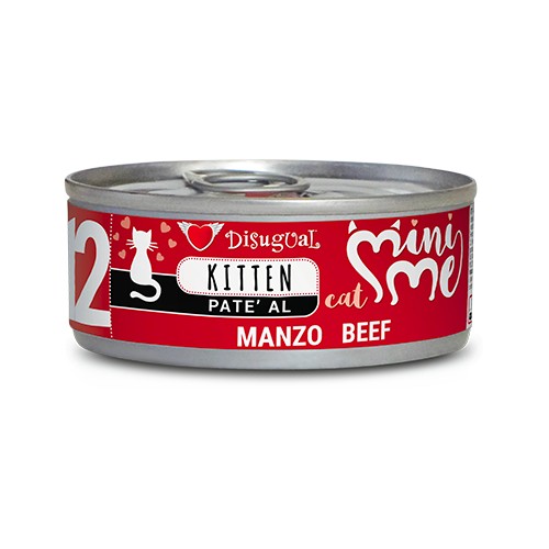 Mini Me 12 Patè Manzo per Gatti Cuccioli Disugual 85gr