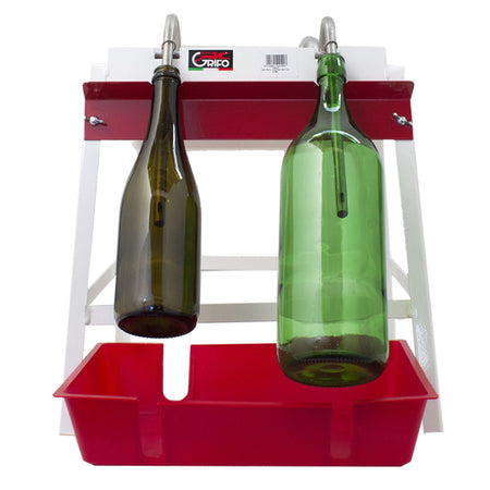 Riempitrice a vaschetta con sifoni in acciaio inox per bottiglie birra artigianale e vino