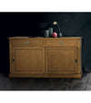 MOBILI 2G - MADIA CREDENZA 2 ANTE SCORREVOLI 2 CASSETTI ROVERE NODATO 150X50X90H (1641)
