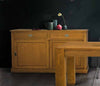 MOBILI 2G - MADIA CREDENZA 2 ANTE SCORREVOLI 2 CASSETTI ROVERE NODATO 150X50X90H (1641)