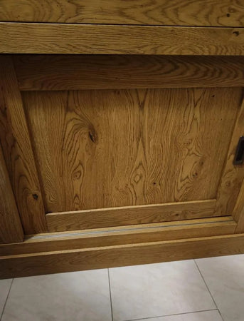 MOBILI 2G - MADIA CREDENZA 2 ANTE SCORREVOLI 2 CASSETTI ROVERE NODATO 150X50X90H (1641)