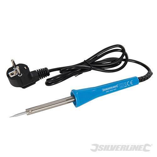 Saldatore per lavori elettrici automobilistici brasatura potenza 40W Silverline - Eternal Brico