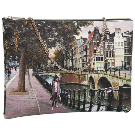 YNot borsa piatta clutch AMSTERDAM BRIDGE YES605F6