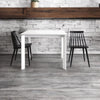 MOBILI 2G - TAVOLO MODERNO ALLUNGABILE BIANCO FRASSINATO 90x90x78H (833)