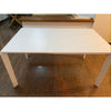 MOBILI 2G - TAVOLO MODERNO ALLUNGABILE BIANCO FRASSINATO 90x90x78H (833)