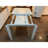 MOBILI 2G - TAVOLO MODERNO ALLUNGABILE BIANCO FRASSINATO 90x90x78H (833)