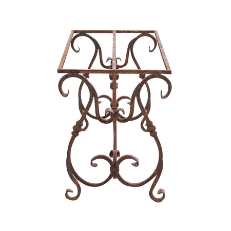 Biscottini Base tavolo in ferro pieno L130xPR60xH74 cm. forgiato mano trattato, Offerta