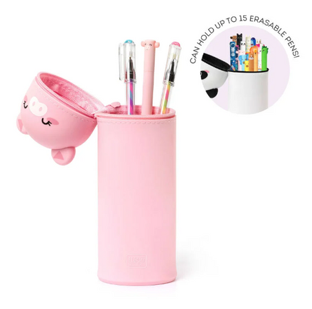 Legami Kawaii, Astuccio 2 in 1 in Morbido Silicone, Piggy