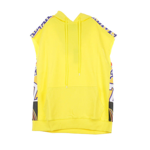 MINIMARKET Felpa Cappuccio Smanicata Uomo Sleeveless Yellow da uomo