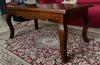 MOBILI 2G - TAVOLINO RETTANGOLARE CLASSICO LEGNO TINTA NOCE L.100 P.50 H.45 (549)