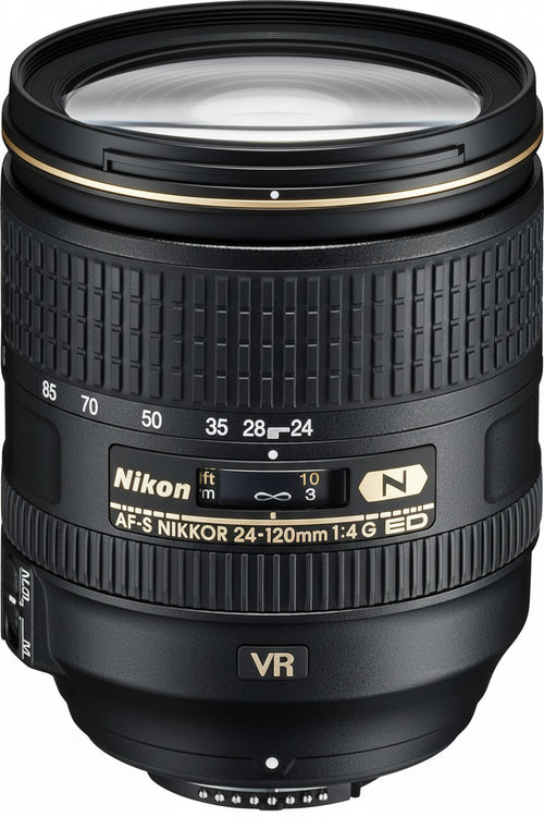 Nikon Obiettivo Nikkor AF-S 24-120 mm f/4G ED VR, Nero [Versione EU]