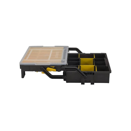 Cassetta organizer porta minuteria "Sort Master Mu" con coperchio trasparente a due livelli