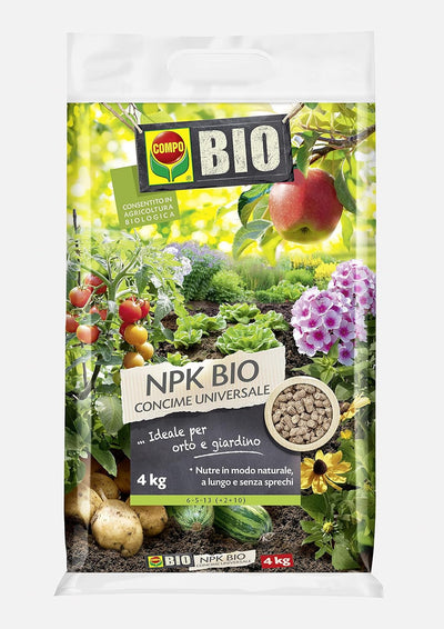 COMPO NPK BIO Concime Per Piante da Orto e Giardino 4 kg