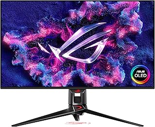 ASUS ROG Swift OLED PG32UCDMZ 81.28 cm (32 Inch) 4K Gaming Monitor (QD-OLED Panel, 3840 x 2160, 240 Hz, 0.03 ms Response Time, G-SYNC Compatible, VESA DisplayHDR 400, DisplayPort, HDMI, USB-C)