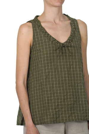 MAMA B Mama B - Top - 450656 - Verde/Latte da donna