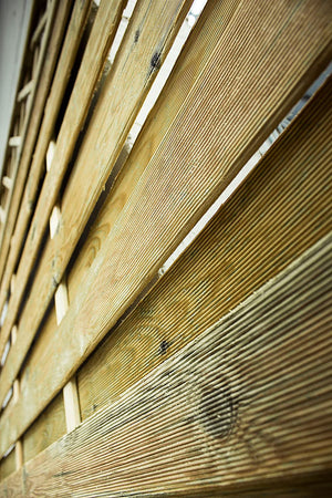 Pannello grigliato "Lasa" Arco in legno di pino naturale con barriera per recinzioni giardino e terrazzo