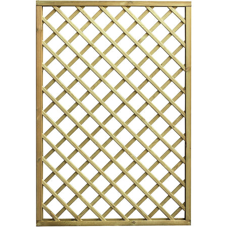Pannello grigliato "Lasa" rettangolare in legno di pino naturale per recinzioni giardino e terrazzo