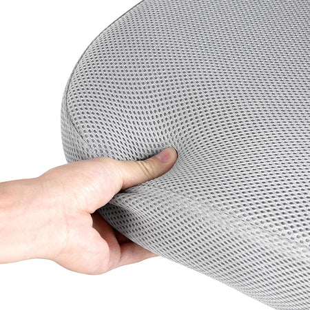 Sedia da ufficio ergonomica in tessuto traspirante con ruote "Bruxelles" per call center