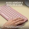 LOGITECH - Tastiera wireless - Pebble Keys 2 M380s - Bluetooth - Pulsante Easy-Switch - Rosa - (920-011805)