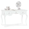 MOBILI 2G - SCRIVANIA ARTE POVERA 3 CASSETTI LEGNO BIANCO 130x75x80 (1354)