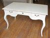 MOBILI 2G - SCRIVANIA ARTE POVERA 3 CASSETTI LEGNO BIANCO 150x75x80 (1353)