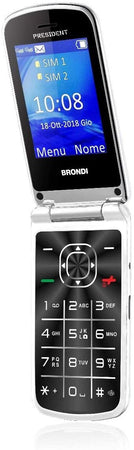 telefono cellulare brondi president bianco