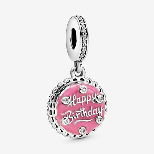Pandora Charm pendente Torta di compleanno rosa