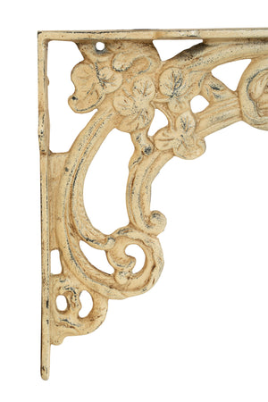 Biscottini Biscottini Mensola a Muro Reggi Mensole Ghisa Anticata Stile Vintage 40x11x59