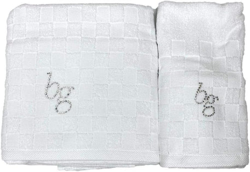 Asciugamani Blugirl Dustin Set Viso + Ospite in Puro Cotone – Eleganza, Morbidezza e Alta Assorbenza