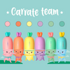Legami Set di 6 Mini Evidenziatori, Carrate Team