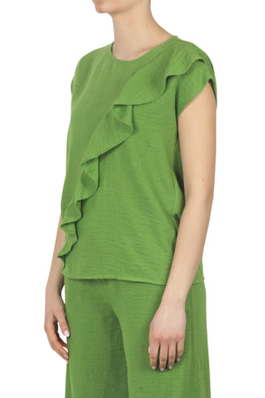 ALESSIA SANTI Alessia Santi - Blusa - 450167 - Verde da donna