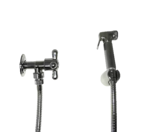 Set idroscopino doccetta bidet vintage epoca flessibile 120 cm