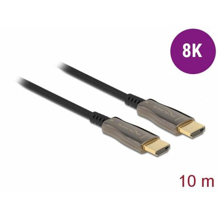 DeLOCK Cavo ottico attivo HDMI 8K 60 Hz 10 m (84034 HDMI cable 10 m HDMI - Type A [Standard] Black - Warranty: 12M)