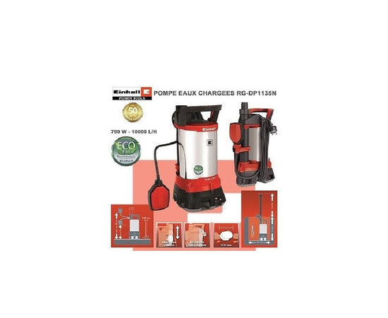 Pompa Sommersa Per Acque Sporche Rg-dp 1135 N Einhell Eco Power
