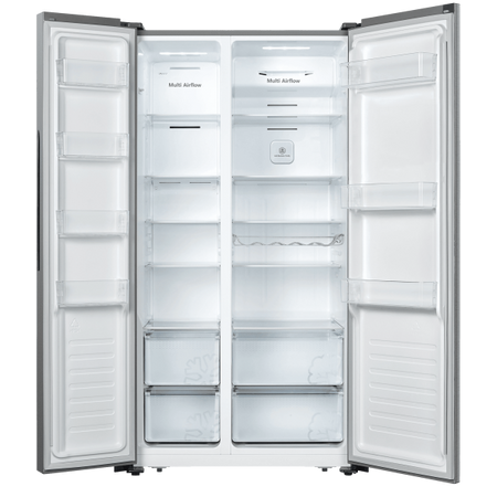 Hisense Frigo Side By Side Total Nofrost 662lt F 91cm Silver Rs677n4aif