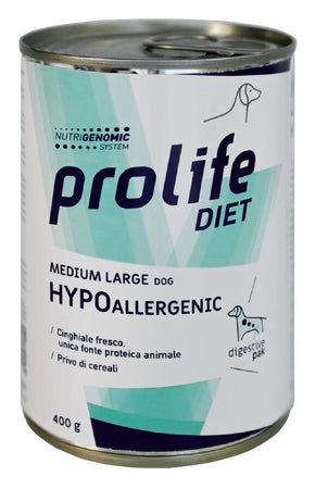 Prolife Veterinary Hypoallergenic Medium Large mangime umido Cani Cinghiale 400gr
