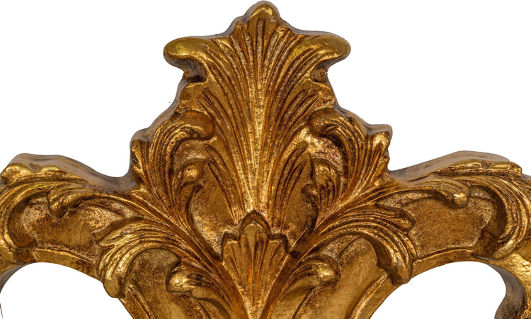 Biscottini Sopraporta in legno finitura foglia oro anticato Made in Italy